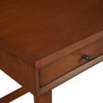 Mid Century Mahogany Desk Acorn Finish With Three Drawers