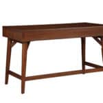 Mid Century Mahogany Desk Acorn Finish With Three Drawers