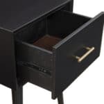 Black Mahogany Mid Century Modern End Table with Drawer 11 Black Mahogany Mid Century Modern End Table with Drawer