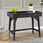 Mid Century Modern Black Mahogany Home Office Desk