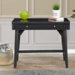 Mid Century Modern Black Mahogany Home Office Desk
