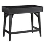 Mid Century Modern Black Mahogany Home Office Desk
