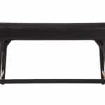 Black Mid Century Modern Mahogany Desk With Three Drawers