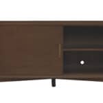 Mid Century Walnut TV Console Mahogany Solids and Veneer