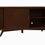 Mid Century Walnut TV Console Mahogany Solids and Veneer