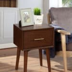 Mid Century Modern Walnut End Table Mahogany Solids and Veneer 8 Mid Century Modern Walnut End Table Mahogany Solids and Veneer