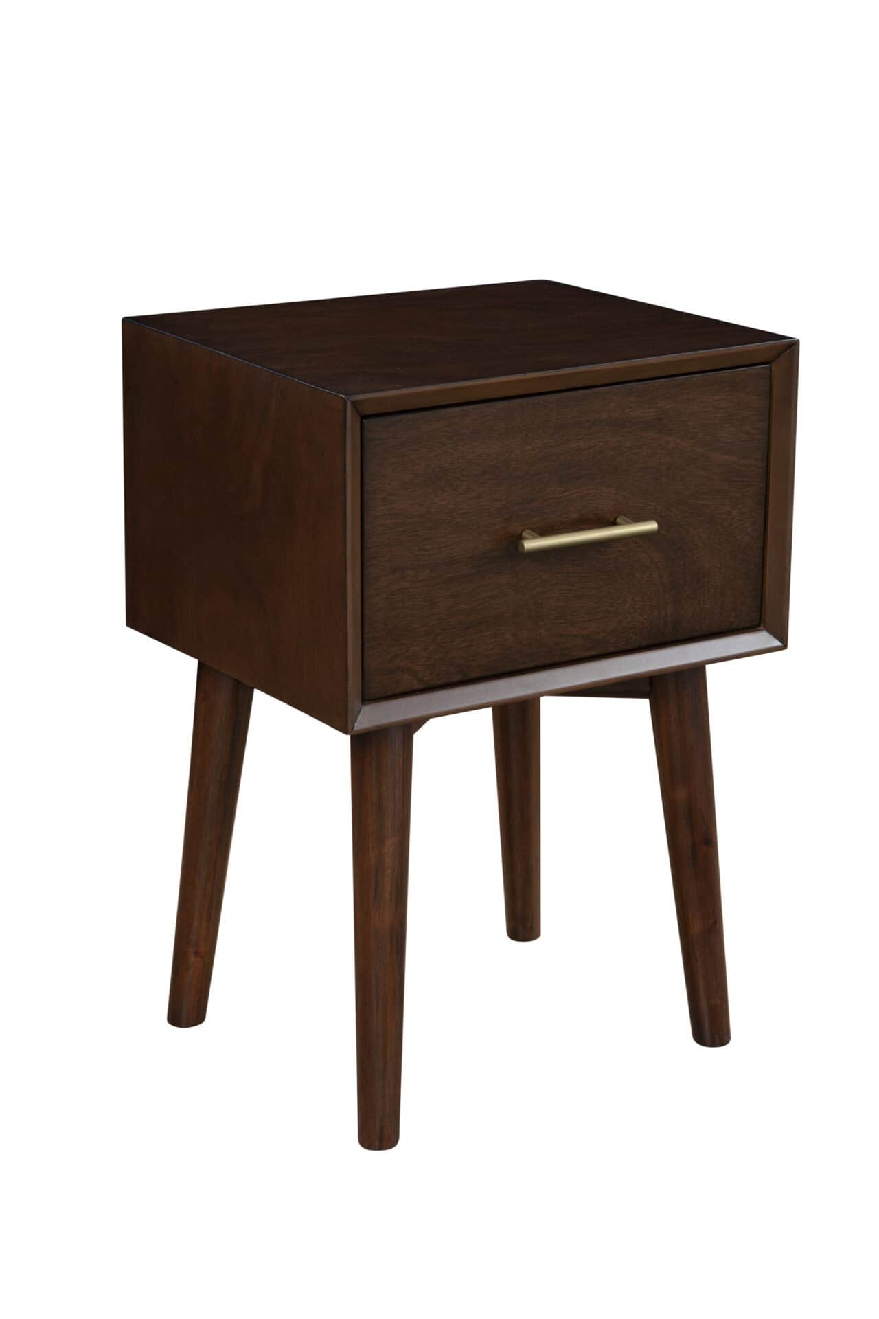 Mid Century Modern Walnut End Table Mahogany Solids and Veneer 2 Mid Century Modern Walnut End Table Mahogany Solids and Veneer - Image 2