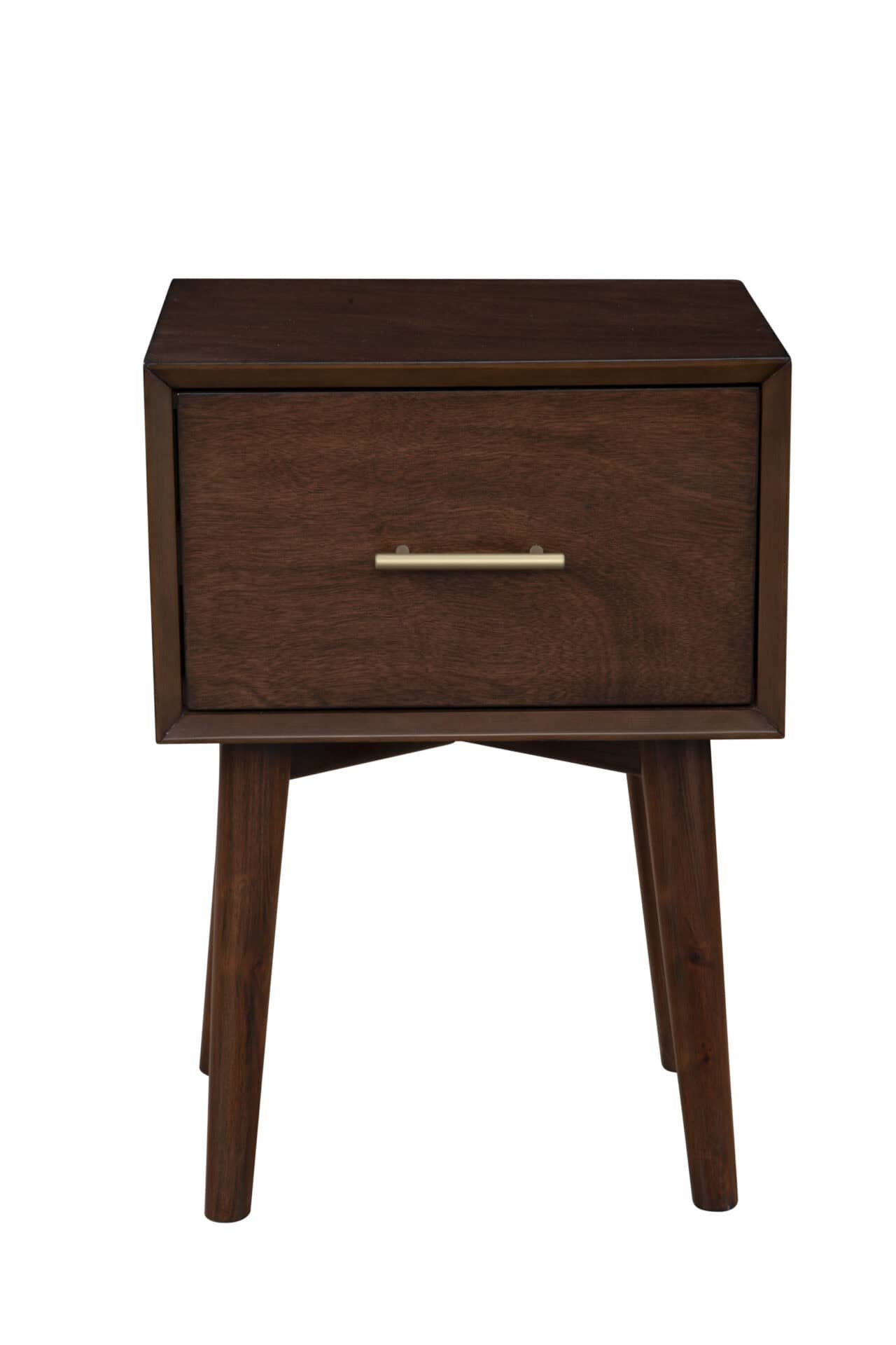 Mid Century Modern Walnut End Table Mahogany Solids and Veneer 3 Mid Century Modern Walnut End Table Mahogany Solids and Veneer - Image 3