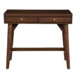 Mid Century Modern Walnut Desk Mahogany Solids and Veneer