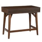 Mid Century Modern Walnut Desk Mahogany Solids and Veneer
