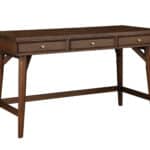Walnut Mid Century Modern Mahogany Desk with 3 Drawers