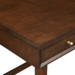 Walnut Mid Century Modern Mahogany Desk with 3 Drawers