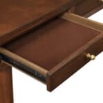 Walnut Mid Century Modern Mahogany Desk with 3 Drawers