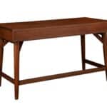 Walnut Mid Century Modern Mahogany Desk with 3 Drawers