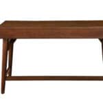 Walnut Mid Century Modern Mahogany Desk with 3 Drawers
