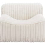 Cream Cord-Style Accent Chair with Ash Wood Legs 14 Cream Cord-Style Accent Chair with Ash Wood Legs