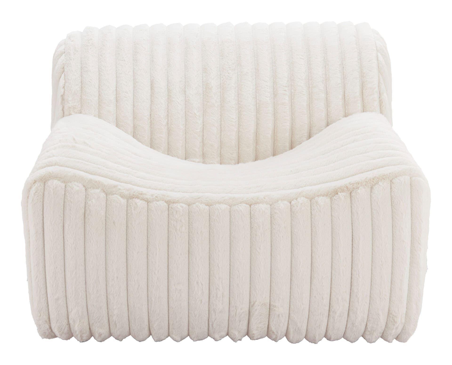 Cream Cord-Style Accent Chair with Ash Wood Legs 5 Cream Cord-Style Accent Chair with Ash Wood Legs - Image 5