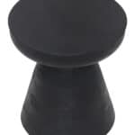 Black Mango Wood Geometric Stool or Side Table 13 Black Mango Wood Geometric Stool or Side Table