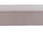 Oatmeal Beige Storage Bench with Hidden Compartment and Steel Legs 12 Oatmeal Beige Storage Bench with Hidden Compartment and Steel Legs