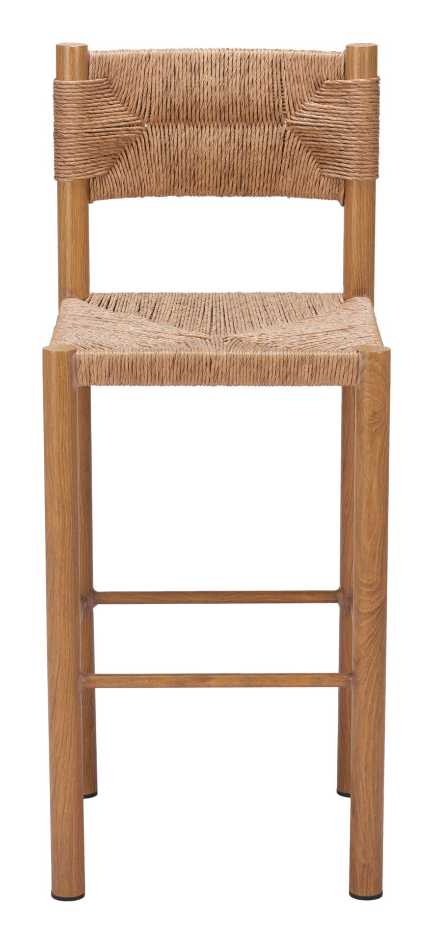 Outdoor Faux Wood Aluminum Barstools Weather Resistant (Set of 2) 5 Outdoor Faux Wood Aluminum Barstools Weather Resistant (Set of 2) - Image 5