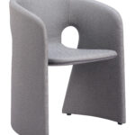 Slate Gray Dining Chair with Steel Frame and Vinyl Upholstery 8 Slate Gray Dining Chair with Steel Frame and Vinyl Upholstery