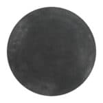 Black Aluminum Round End Table with Deco-Inspired Design 8 Black Aluminum Round End Table with Deco-Inspired Design