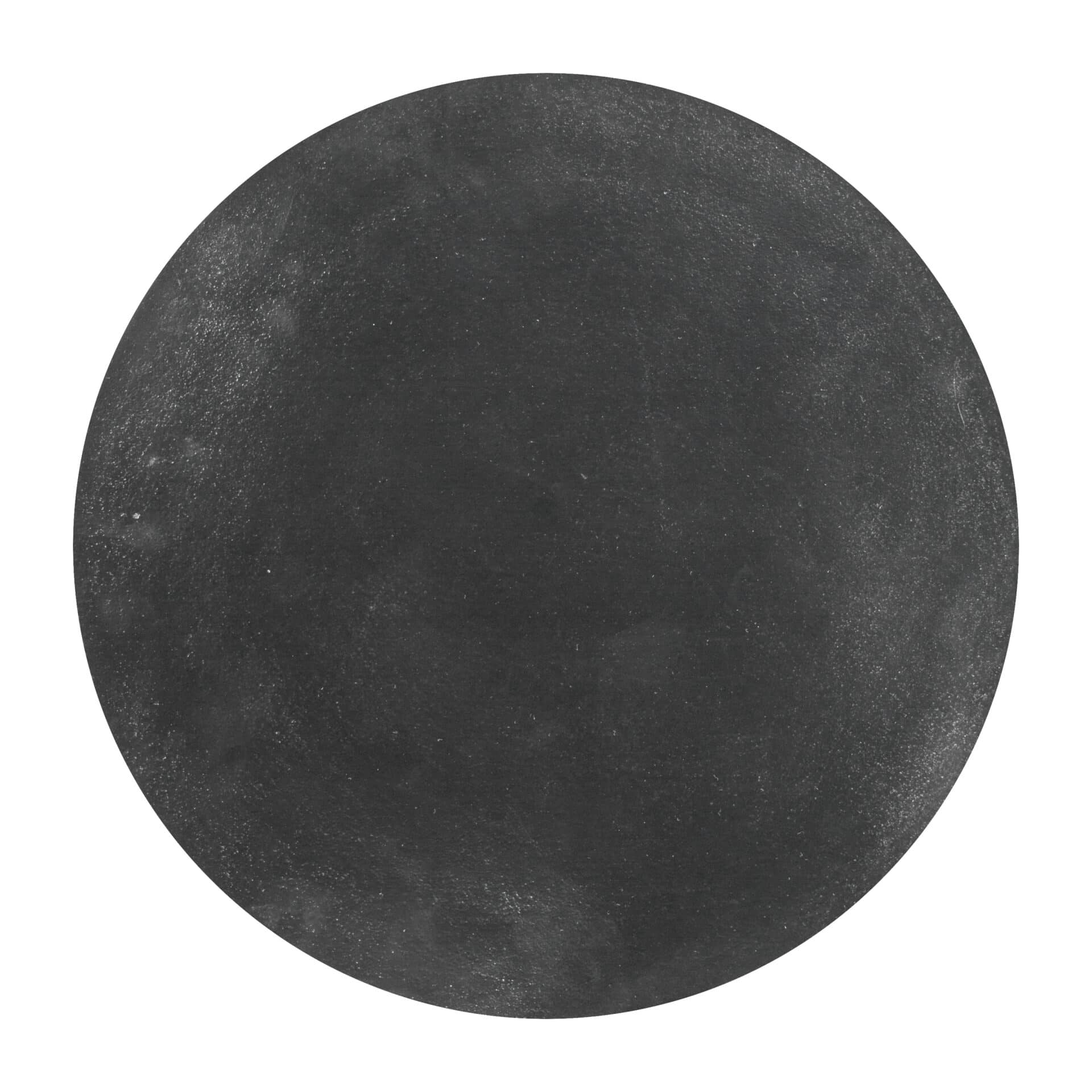 Black Aluminum Round End Table with Deco-Inspired Design 4 Black Aluminum Round End Table with Deco-Inspired Design - Image 4