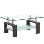 Modern Tempered Glass Coffee Table with Shelf and Storage 31 Modern Tempered Glass Coffee Table with Shelf and Storage