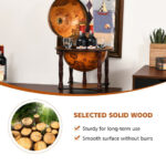 Retro Globe Wine Bar Stand with Storage for Living Room 10 Retro Globe Wine Bar Stand with Storage for Living Room
