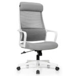 Heated Adjustable Mesh Office Chair with Lumbar and Headrest Support