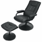 Ergonomic Swivel Recliner Chair with Adjustable Ottoman (Set of 2)