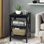 3 Tier X-Design End Tables with Storage Shelves (Set of 2) 8 3 Tier X-Design End Tables with Storage Shelves (Set of 2)