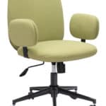 Olive Green Adjustable Office Chair with Polyester Cushions and Arms 13 Olive Green Adjustable Office Chair with Polyester Cushions and Arms