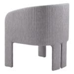 Slate Gray Modern Accent Chair with Armrest Support 18 Slate Gray Modern Accent Chair with Armrest Support