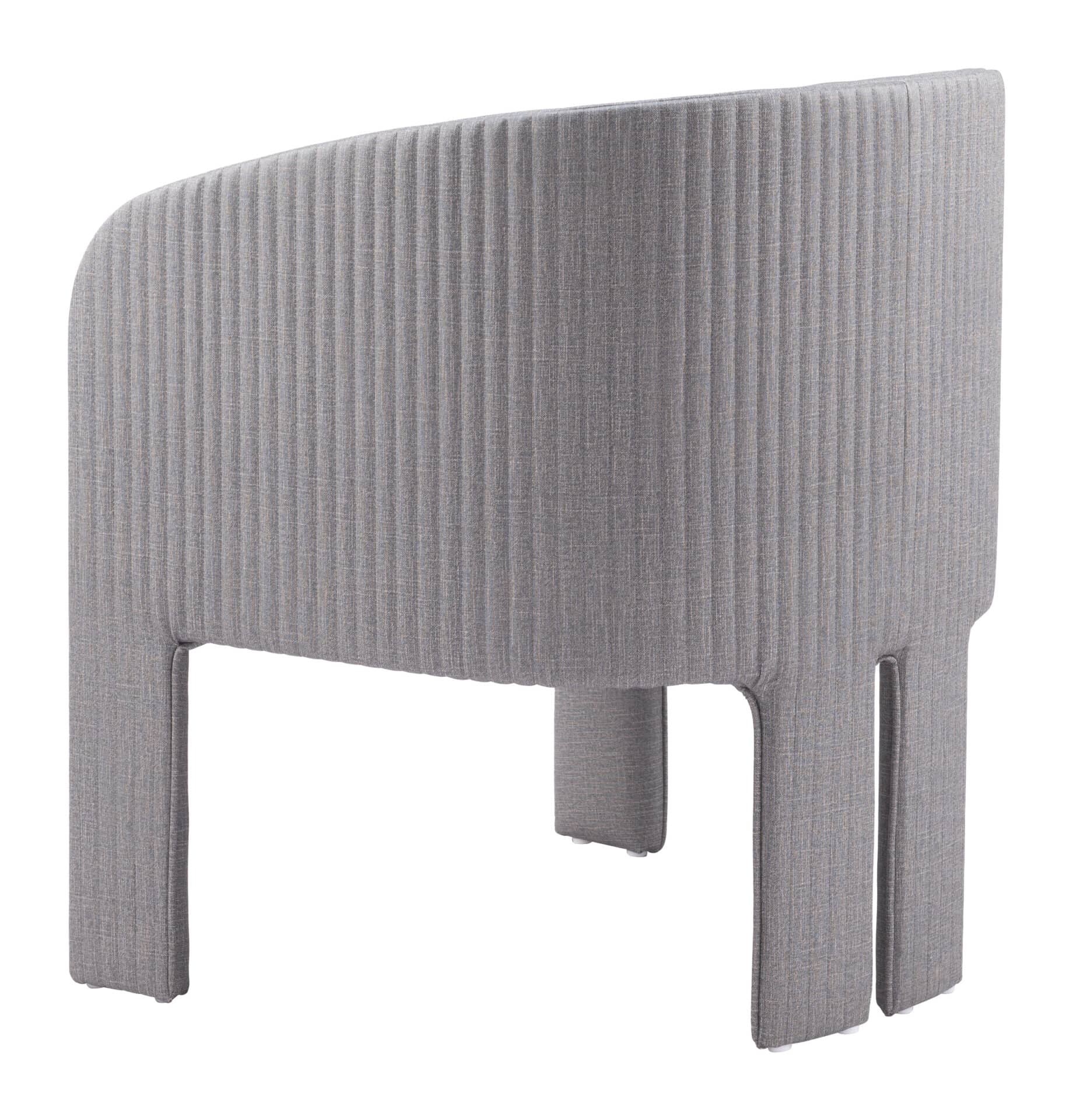 Slate Gray Modern Accent Chair with Armrest Support 8 Slate Gray Modern Accent Chair with Armrest Support - Image 8