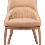 Tan Dining Chair with Wood Legs and Durable Fabric (Set of 2) 10 Tan Dining Chair with Wood Legs and Durable Fabric (Set of 2)