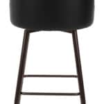 Modern Swivel Barstool with Faux Leather and Bronze Finish 14 Modern Swivel Barstool with Faux Leather and Bronze Finish