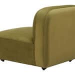 Velvet Tufted Middle Chair with Birch Wood Legs in Green 11 Velvet Tufted Middle Chair with Birch Wood Legs in Green