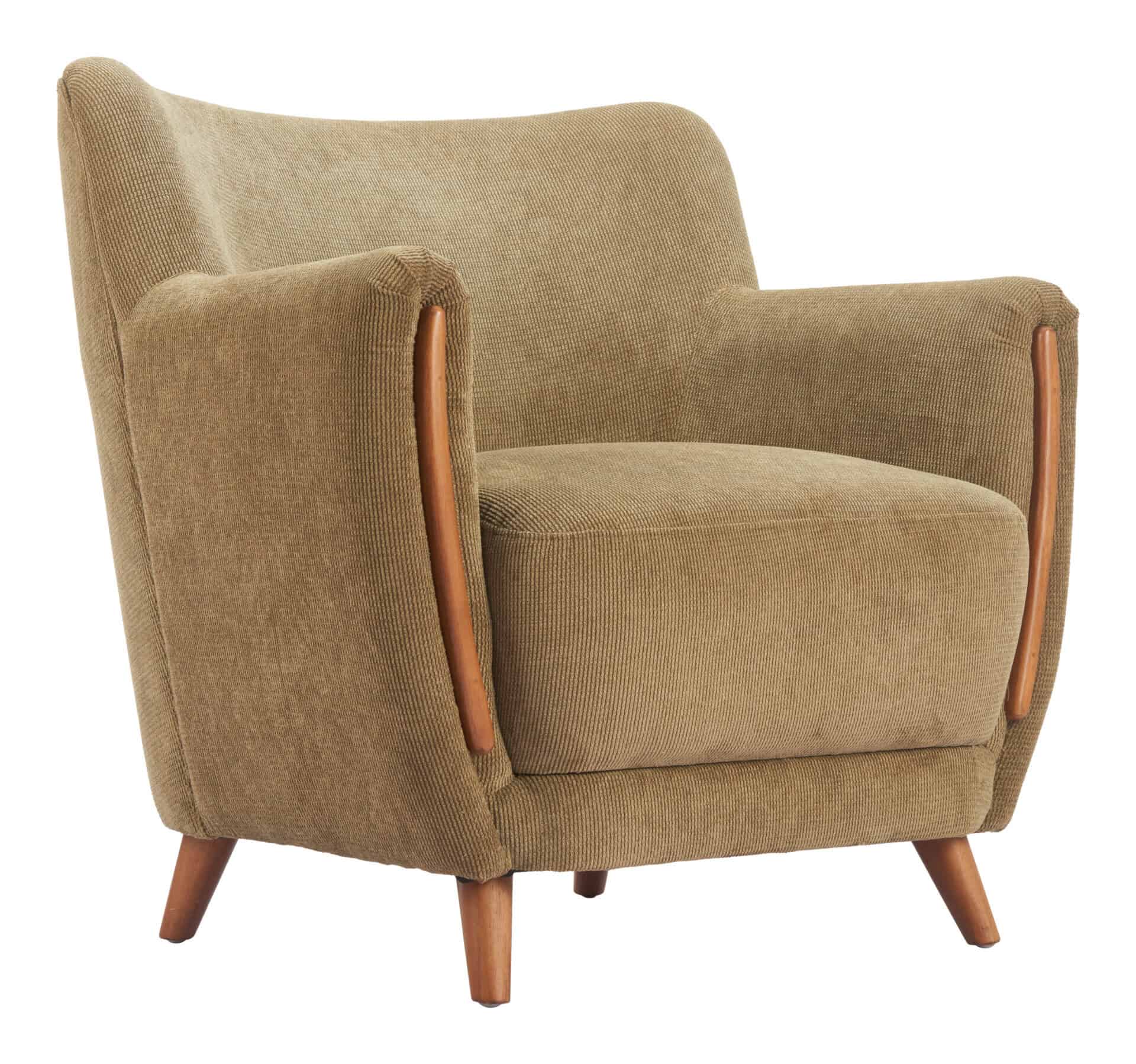 Olive Green Hako Accent Chair with Modern Design 1 Olive Green Hako Accent Chair with Modern Design