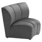 Modular Velvet Sectional with Poplar Wood Legs in Black (Set of 4) 17 Modular Velvet Sectional with Poplar Wood Legs in Black (Set of 4)