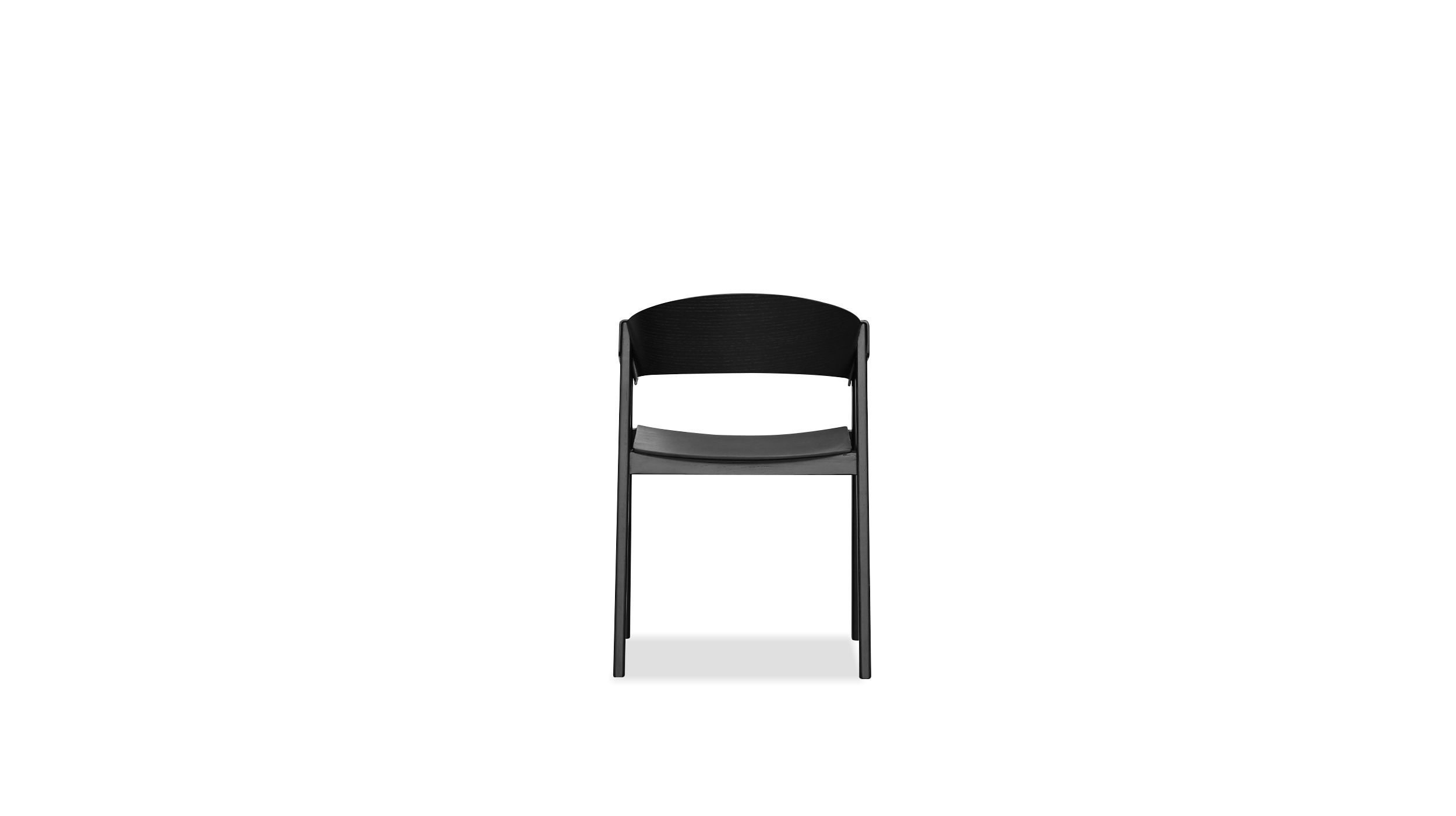 ALF Black Oak Dining Armchair, Solid Oak Frame 5 ALF Black Oak Dining Armchair, Solid Oak Frame - Image 5