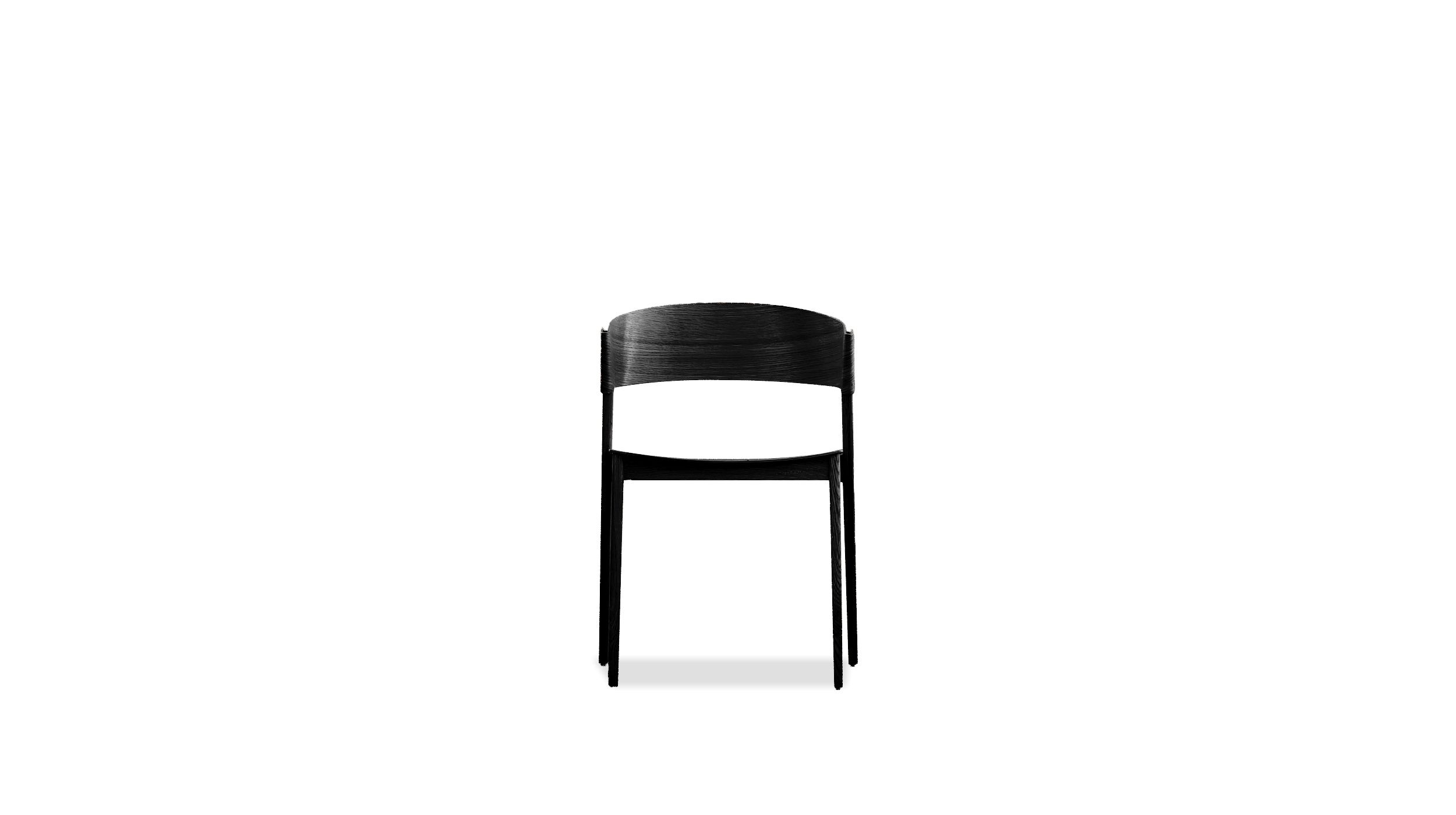 ALF Black Oak Scandinavian Dining Chair 4 ALF Black Oak Scandinavian Dining Chair - Image 4