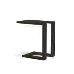 AMBLESIDE Black Aluminum Indoor Outdoor End Table 8 AMBLESIDE Black Aluminum Indoor Outdoor End Table