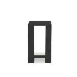AMBLESIDE Black Aluminum Indoor Outdoor End Table 9 AMBLESIDE Black Aluminum Indoor Outdoor End Table