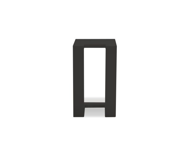AMBLESIDE Black Aluminum Indoor Outdoor End Table 3