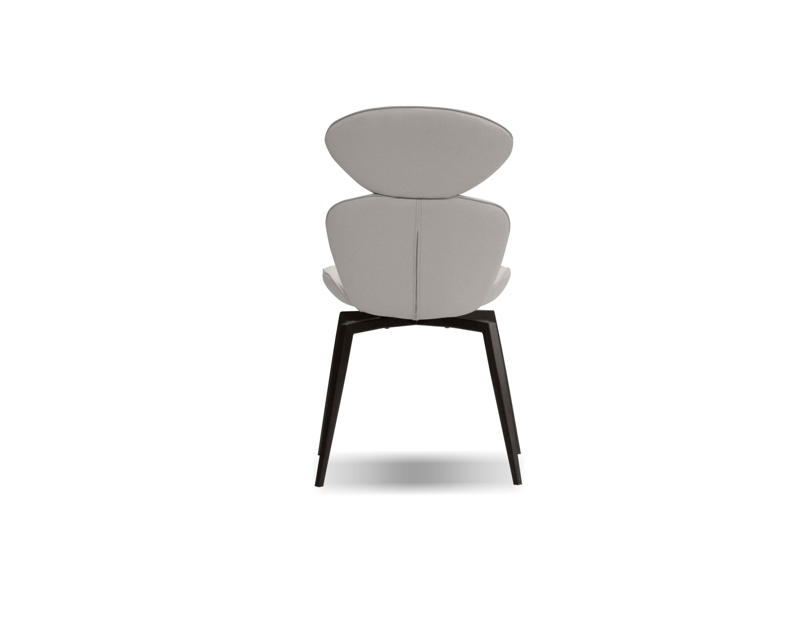 ANTLER Taupe Leatherette Swivel Dining Chairs Black Steel Base 4 ANTLER Taupe Leatherette Swivel Dining Chairs Black Steel Base - Image 4