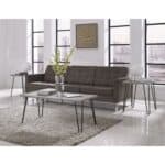 Retro Coffee Table with Oak Wood Top and Hairpin Legs 6 Retro Coffee Table with Oak Wood Top and Hairpin Legs