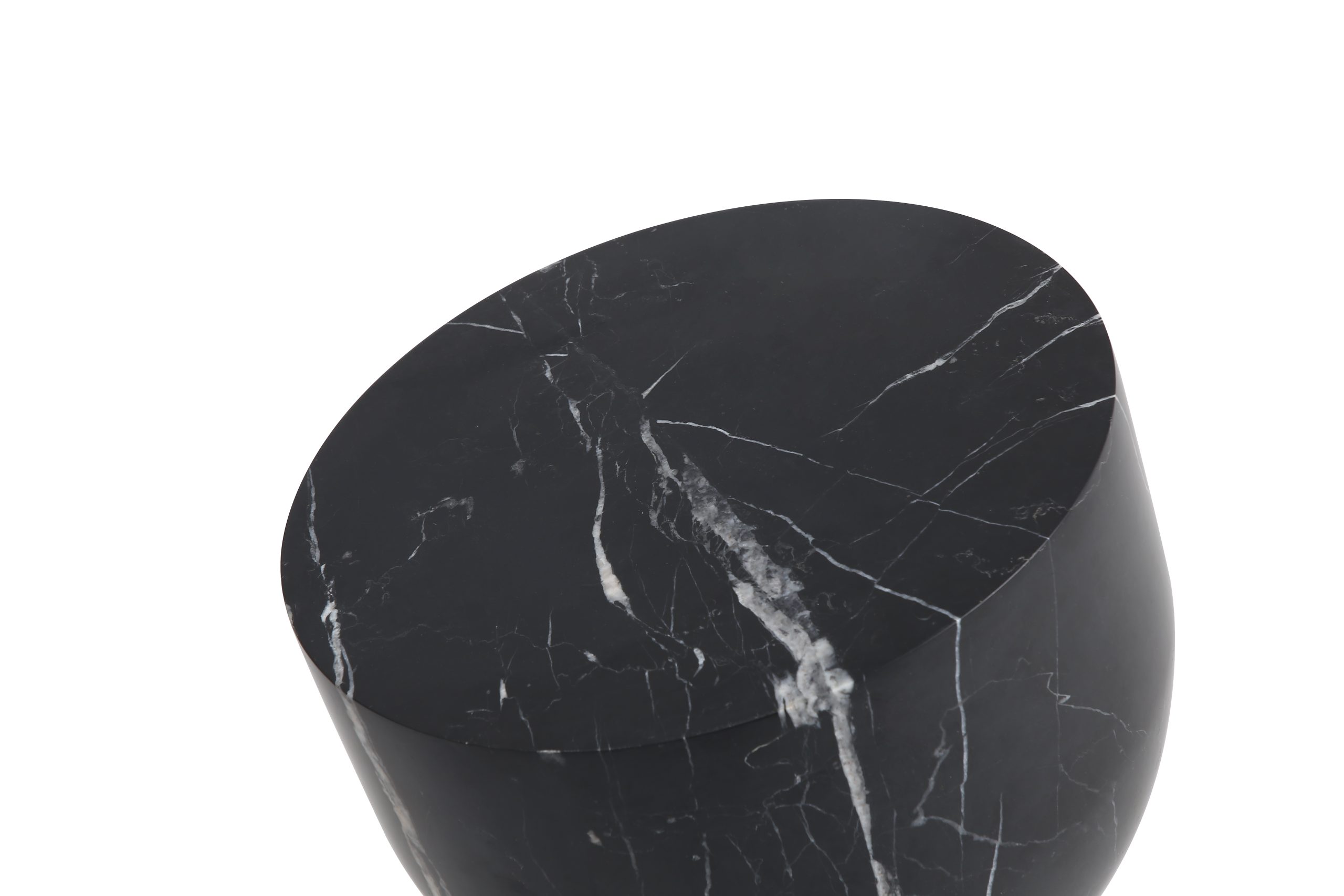 APOTHECARY Low Black Marble End Table 2 APOTHECARY Low Black Marble End Table - Image 2