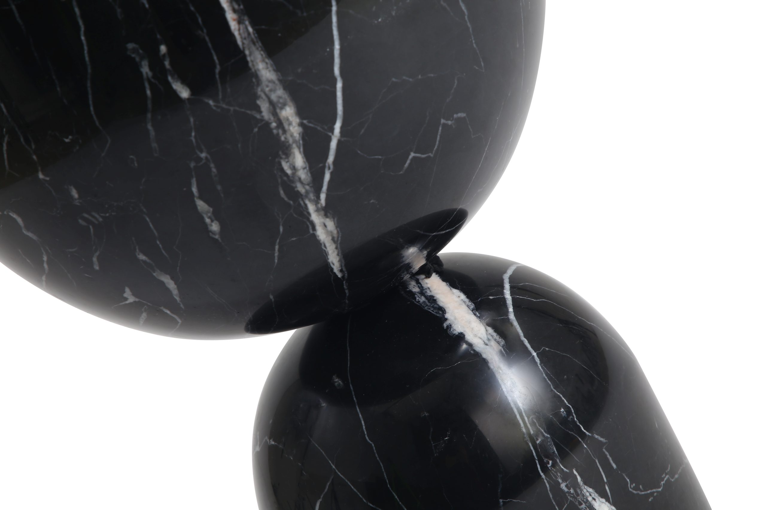 APOTHECARY Low Black Marble End Table 3 APOTHECARY Low Black Marble End Table - Image 3