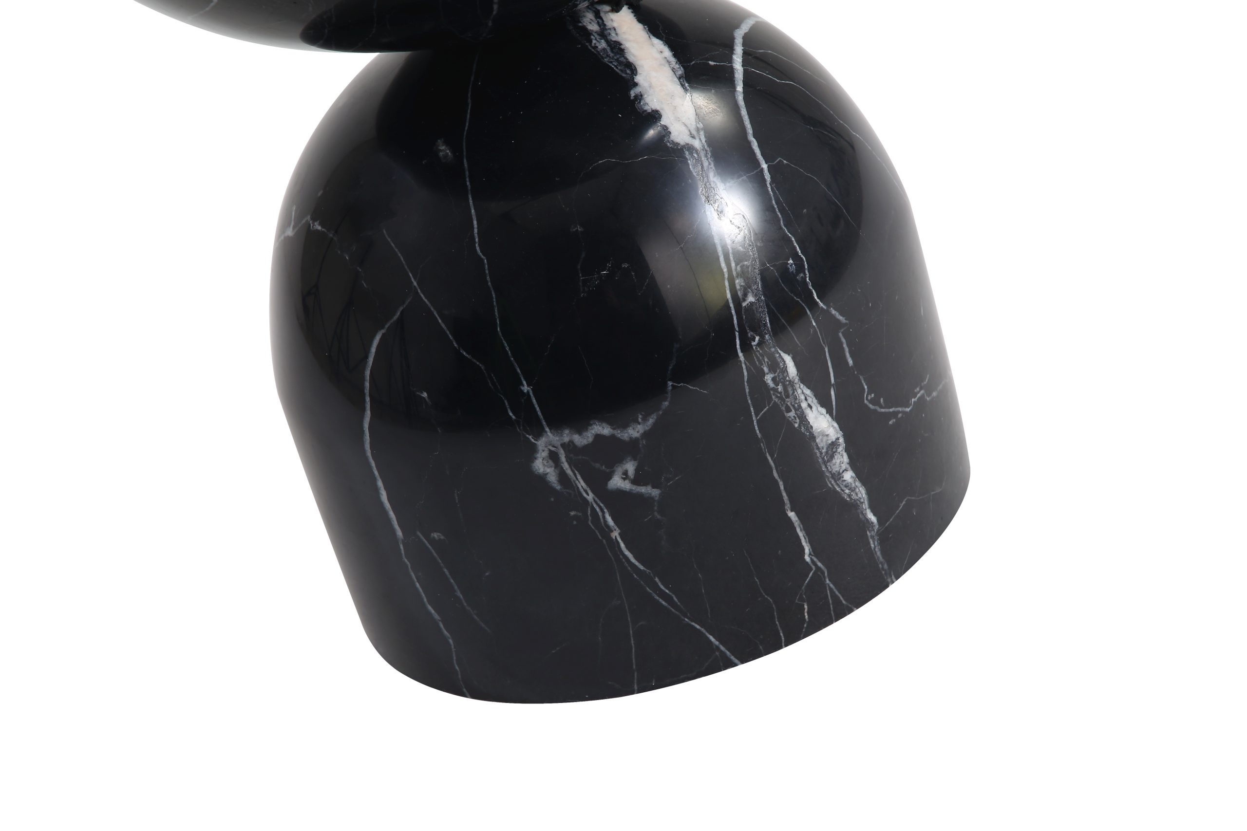 APOTHECARY Low Black Marble End Table 4 APOTHECARY Low Black Marble End Table - Image 4